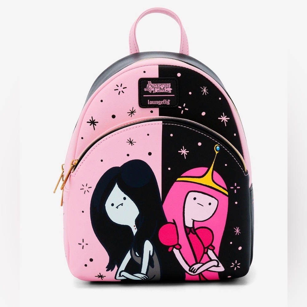 New Loungefly Adventure Princess Bubblegum & Marceline Split Backpack
